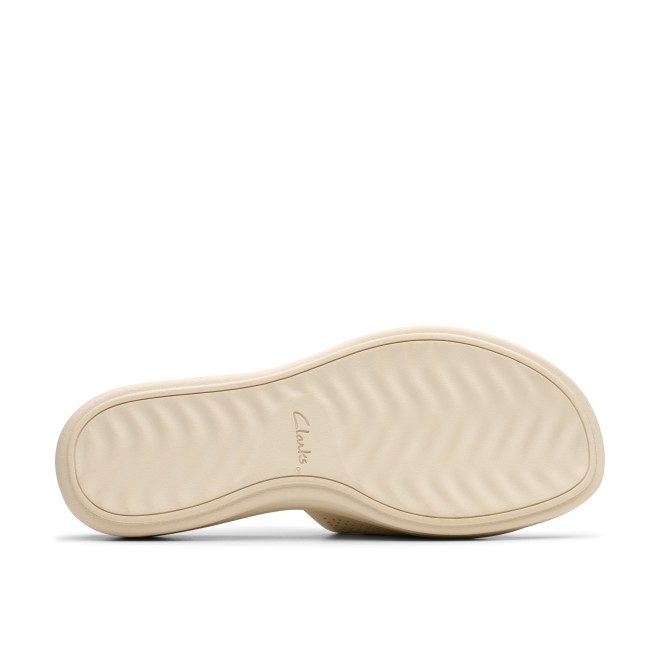 Clarks Women Off-white Casual Slip Ons (SKU: 161-1626-66-3)
