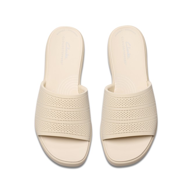 Clarks Women Off-white Casual Slip Ons (SKU: 161-1626-66-3)