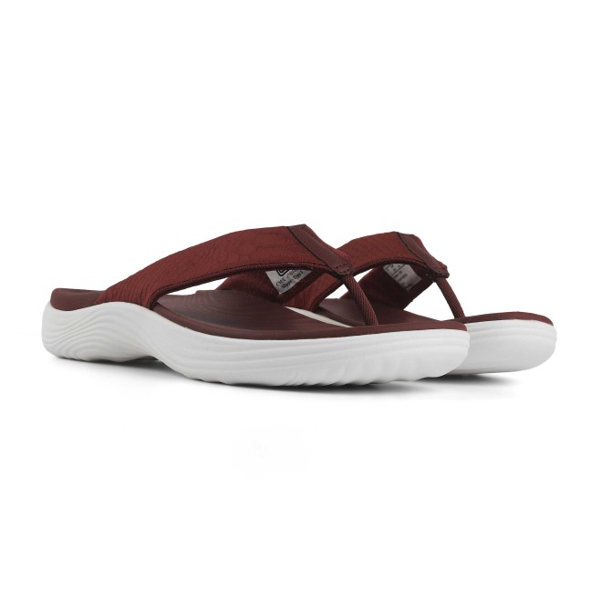 Clarks Women Maroon Casual Slippers (SKU: 161-1627-44-4)