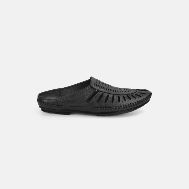 Mochi Men Black Ethnic Slip Ons (SKU: 18-1004-11-39)