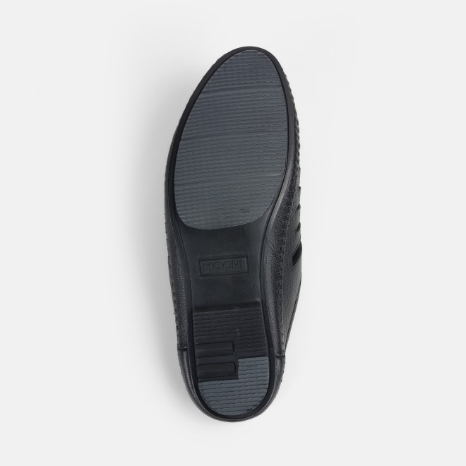 Mochi Men Black Ethnic Slip Ons (SKU: 18-1004-11-39)