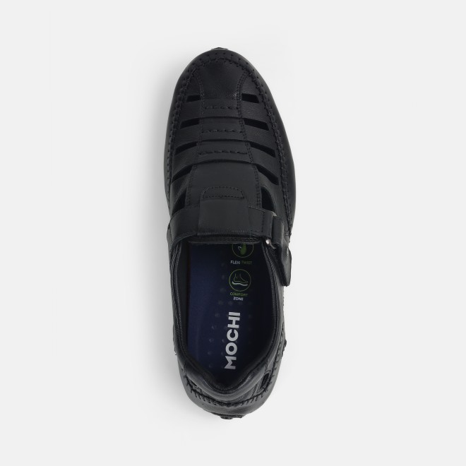 Mochi Men Black Casual Sandals (SKU: 18-1005-11-39)