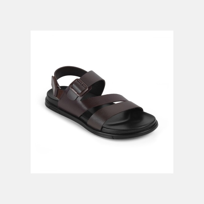 Mochi Men Brown Casual Sandals