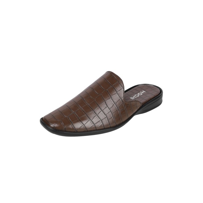Mochi Men Brown Ethnic Slip Ons (SKU: 18-1058-12-40)