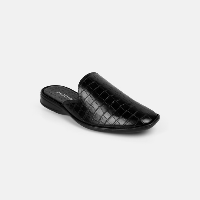Mochi Men Black Ethnic Slip Ons (SKU: 18-1058-11-40)