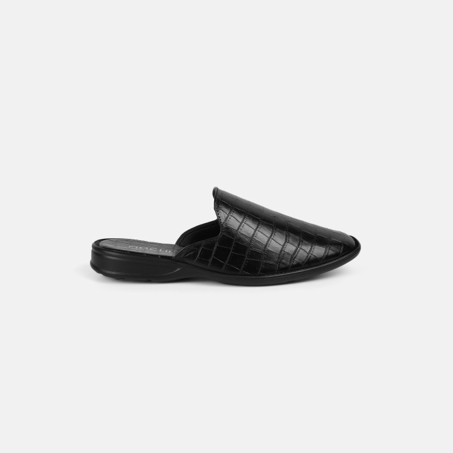 Mochi Men Black Ethnic Slip Ons (SKU: 18-1058-11-40)