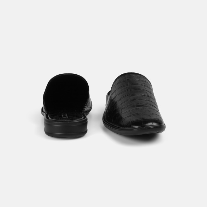 Mochi Men Black Ethnic Slip Ons (SKU: 18-1058-11-40)