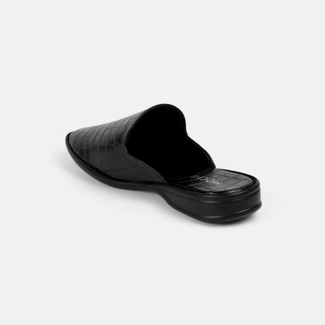 Mochi Men Black Ethnic Slip Ons (SKU: 18-1058-11-40)