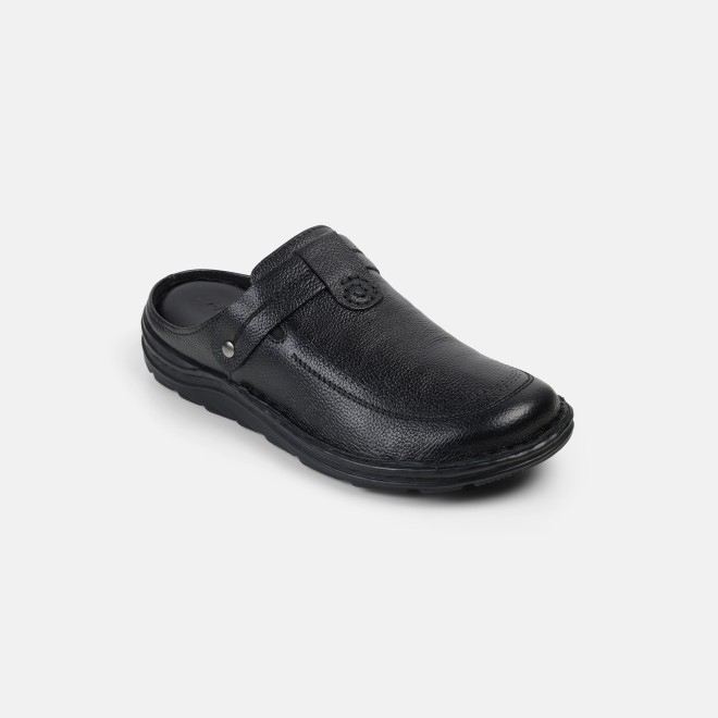 Mochi Men Black Casual Slip Ons