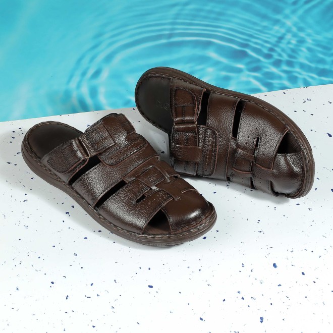 Men Brown Casual Slip Ons