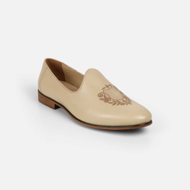 Mochi Men Beige Ethnic Jutis
