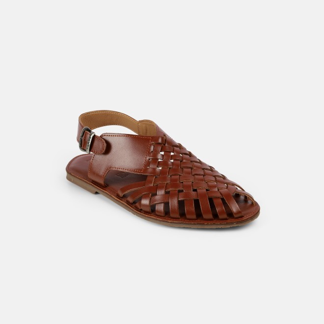 Mochi Men Tan Ethnic Sandals (SKU: 18-1122-23-40)