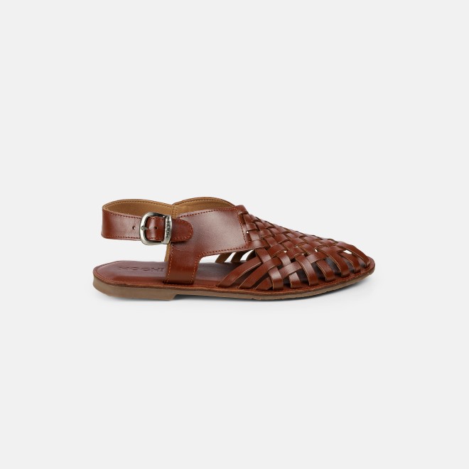Mochi Men Tan Ethnic Sandals (SKU: 18-1122-23-40)