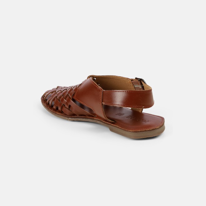 Mochi Men Tan Ethnic Sandals (SKU: 18-1122-23-40)