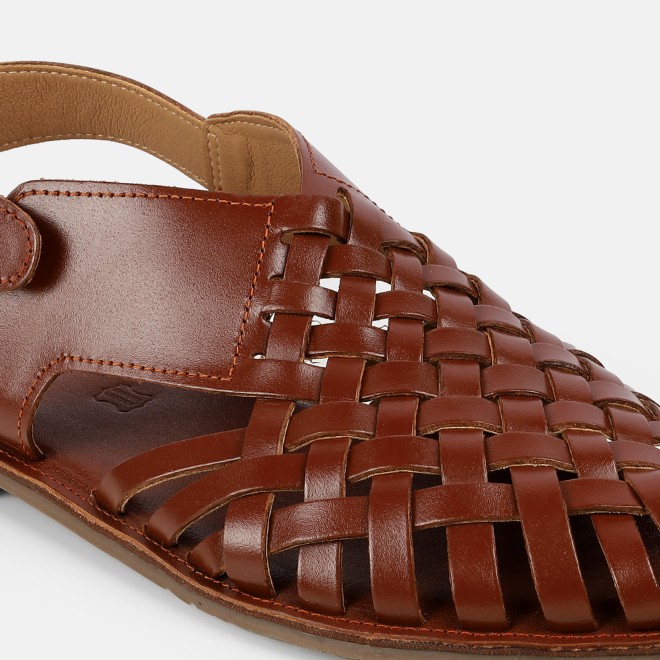Mochi Men Tan Ethnic Sandals (SKU: 18-1122-23-40)
