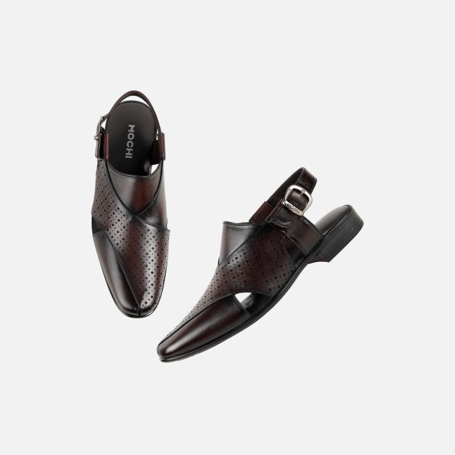 Mochi Men Brown Ethnic Pathanis (SKU: 18-1126-12-40)