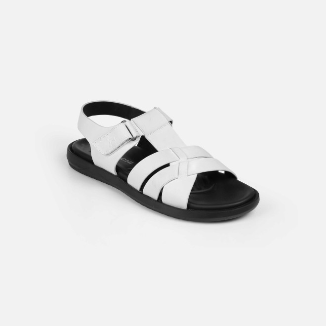 Mochi Men White Casual Sandals
