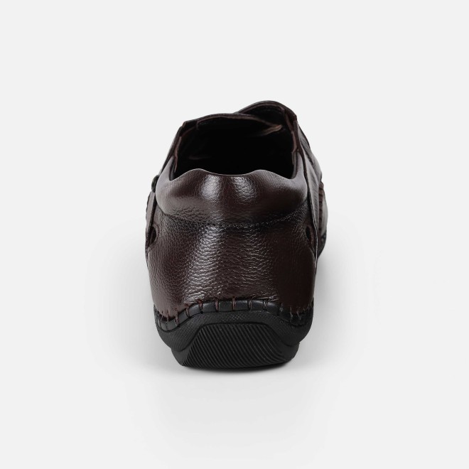 Mochi Men Brown Ethnic Jutis (SKU: 18-1130-12-41)