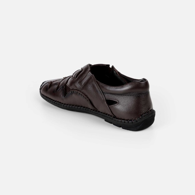 Mochi Men Brown Ethnic Jutis (SKU: 18-1130-12-41)