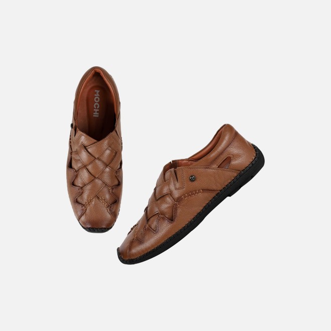 Mochi Men Tan Ethnic Jutis (SKU: 18-1130-23-41)