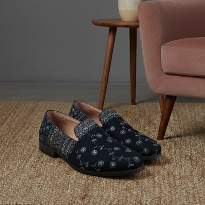 Mochi Men Blue-navy Ethnic Jutis