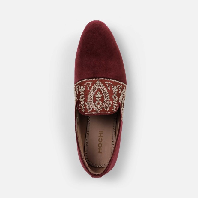 Mochi Men Wine Ethnic Jutis (SKU: 18-1134-58-40)