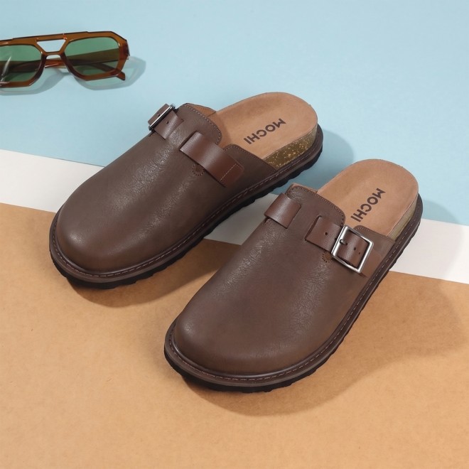 Mochi Men Brown Casual Slip Ons (SKU: 18-1151-12-40)