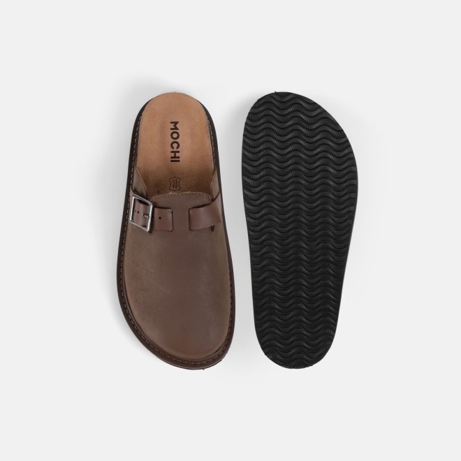 Mochi Men Brown Casual Slip Ons (SKU: 18-1151-12-40)
