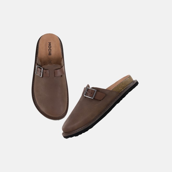 Mochi Men Brown Casual Slip Ons (SKU: 18-1151-12-40)