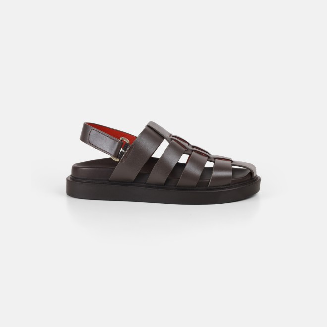 Mochi Men Brown Casual Sandals (SKU: 18-1153-12-40)