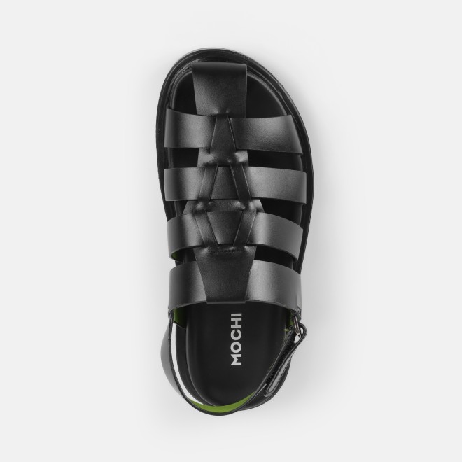 Mochi Men Black Casual Sandals (SKU: 18-1153-11-40)