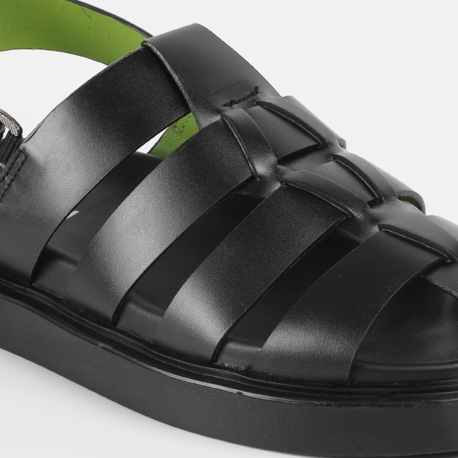 Mochi Men Black Casual Sandals (SKU: 18-1153-11-40)