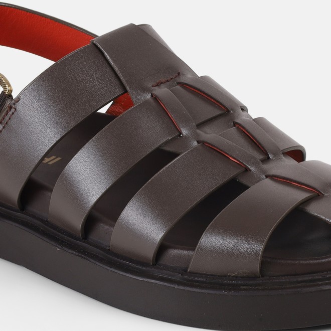 Mochi Men Brown Casual Sandals (SKU: 18-1153-12-40)