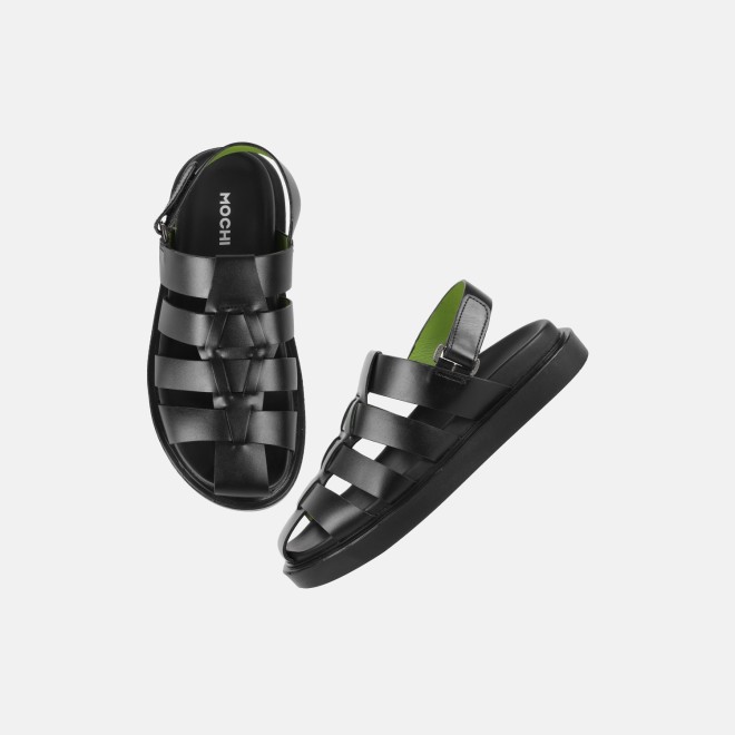 Mochi Men Black Casual Sandals (SKU: 18-1153-11-40)