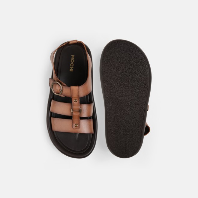 Mochi Men Tan Casual Sandals (SKU: 18-1155-23-40)