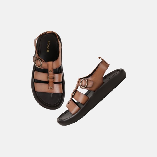Mochi Men Tan Casual Sandals (SKU: 18-1155-23-40)
