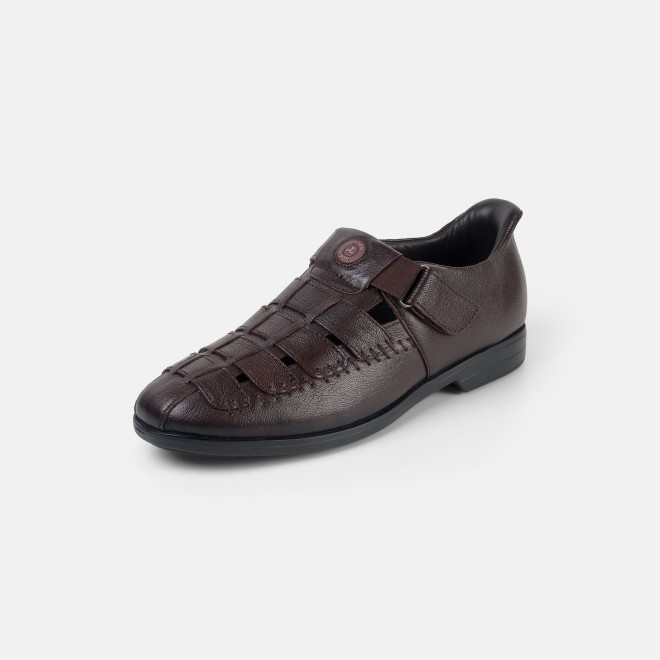 Mochi Men Brown Casual Sandals (SKU: 18-1157-12-40)