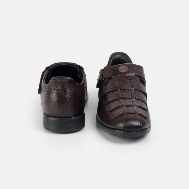 Mochi Men Brown Casual Sandals (SKU: 18-1157-12-40)