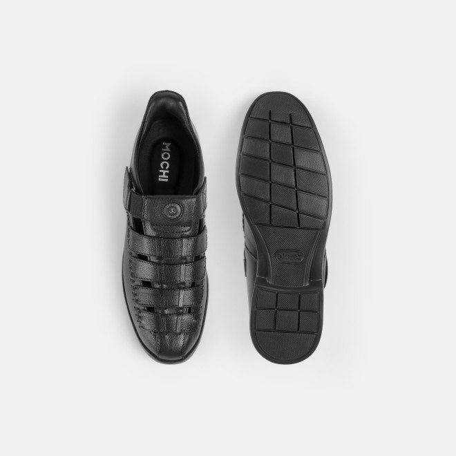 Mochi Men Black Casual Sandals (SKU: 18-1157-11-40)