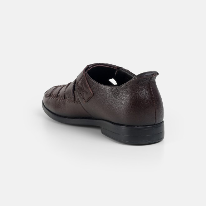 Mochi Men Brown Casual Sandals (SKU: 18-1157-12-40)