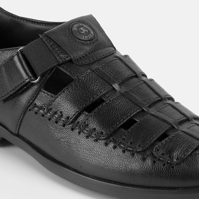 Mochi Men Black Casual Sandals (SKU: 18-1157-11-40)
