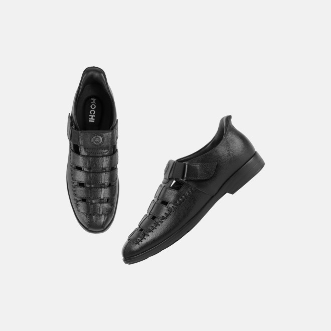 Mochi Men Black Casual Sandals (SKU: 18-1157-11-40)