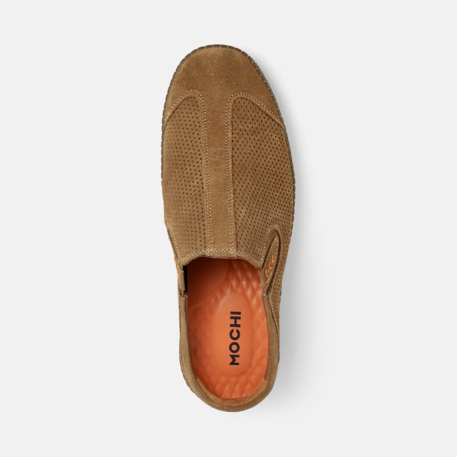 Mochi Men Tan Casual Slip Ons (SKU: 18-1165-23-39)