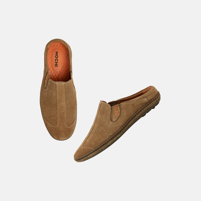 Mochi Men Tan Casual Slip Ons (SKU: 18-1165-23-39)