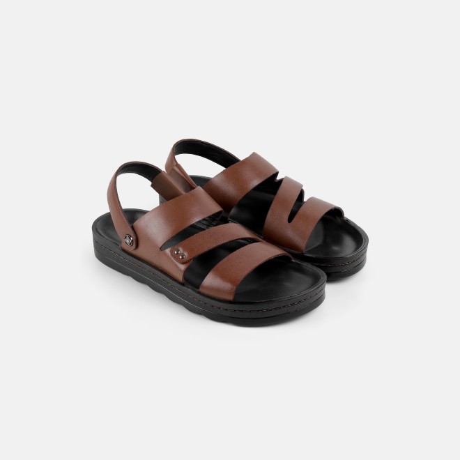 Mochi Men Brown Casual Sandals (SKU: 18-1167-12-40)