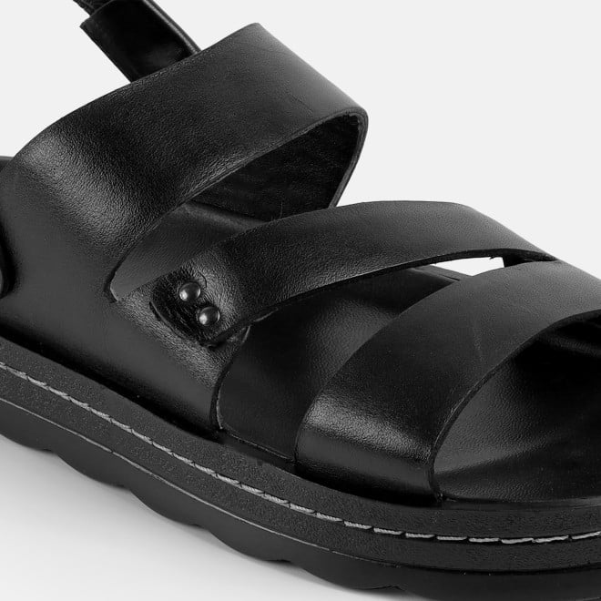 Mochi Men Black Casual Sandals (SKU: 18-1167-11-40)