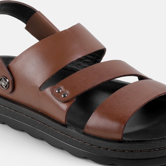 Mochi Men Brown Casual Sandals (SKU: 18-1167-12-40)