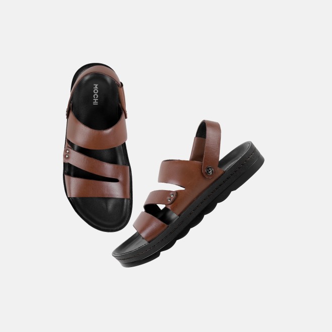 Mochi Men Brown Casual Sandals (SKU: 18-1167-12-40)