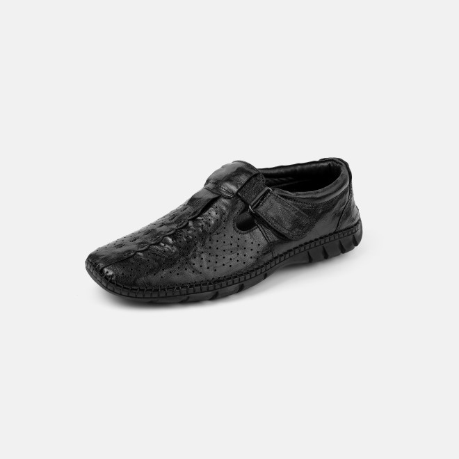 Mochi Men Black Ethnic Sandals (SKU: 18-1168-11-40)