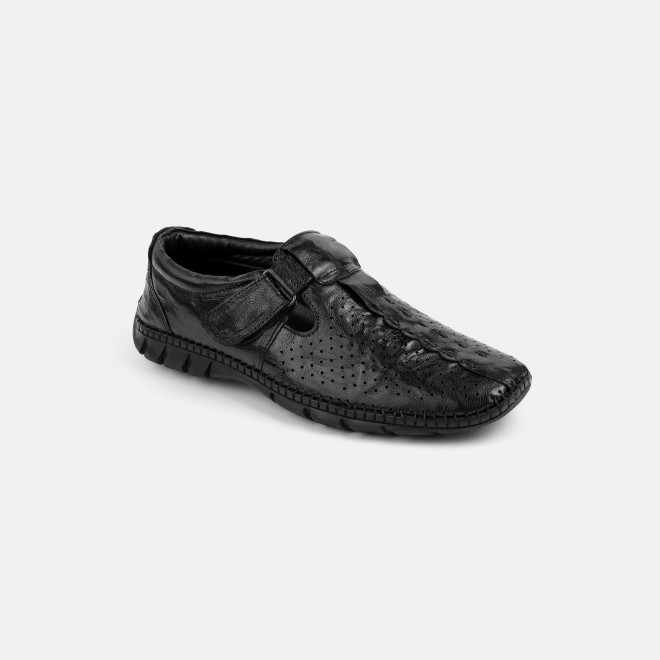 Mochi Men Black Ethnic Sandals (SKU: 18-1168-11-40)